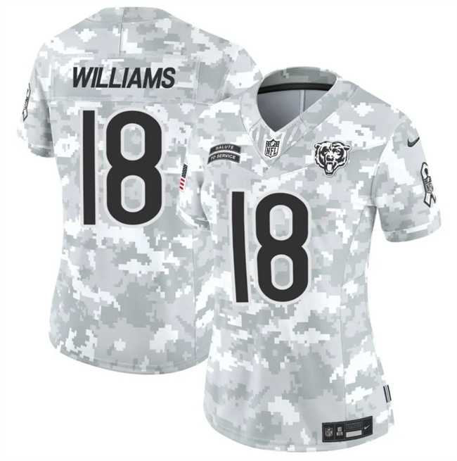 Women's Chicago Bears #18 Caleb Williams 2024 F.U.S.E Arctic Camo Salute To Service Limited Stitched Jersey Dzhi,We sell and wholesale Women's Chicago Bears #18 Caleb Williams 2024 F.U.S.E Arctic Camo Salute To Service Limited Stitched Jersey Dzhi on line form chian!